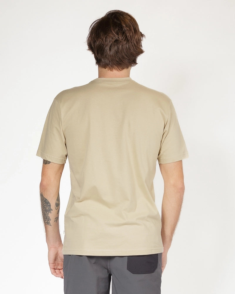 Camiseta Rip CurlBrand Icon Khaki Sand