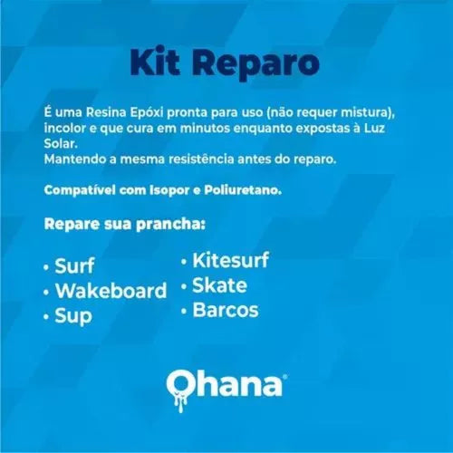 Kit Reparo Prancha Surf Epoxy E Poliester Conserte Rápido - 50g (Nova formula)