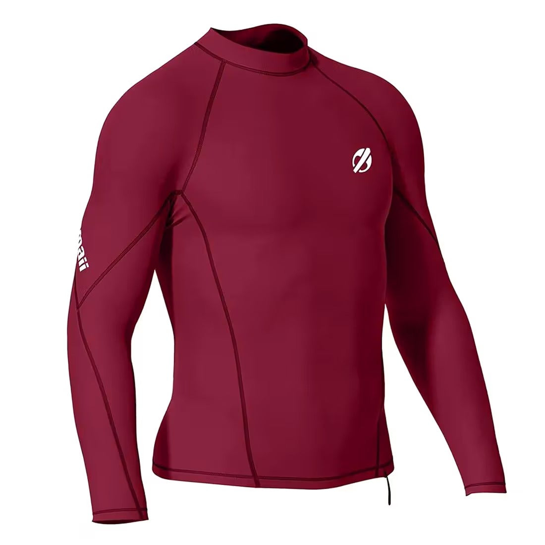 Camiseta Mormaii Manga longa Masculino Extraline Surf 2025 Bordô