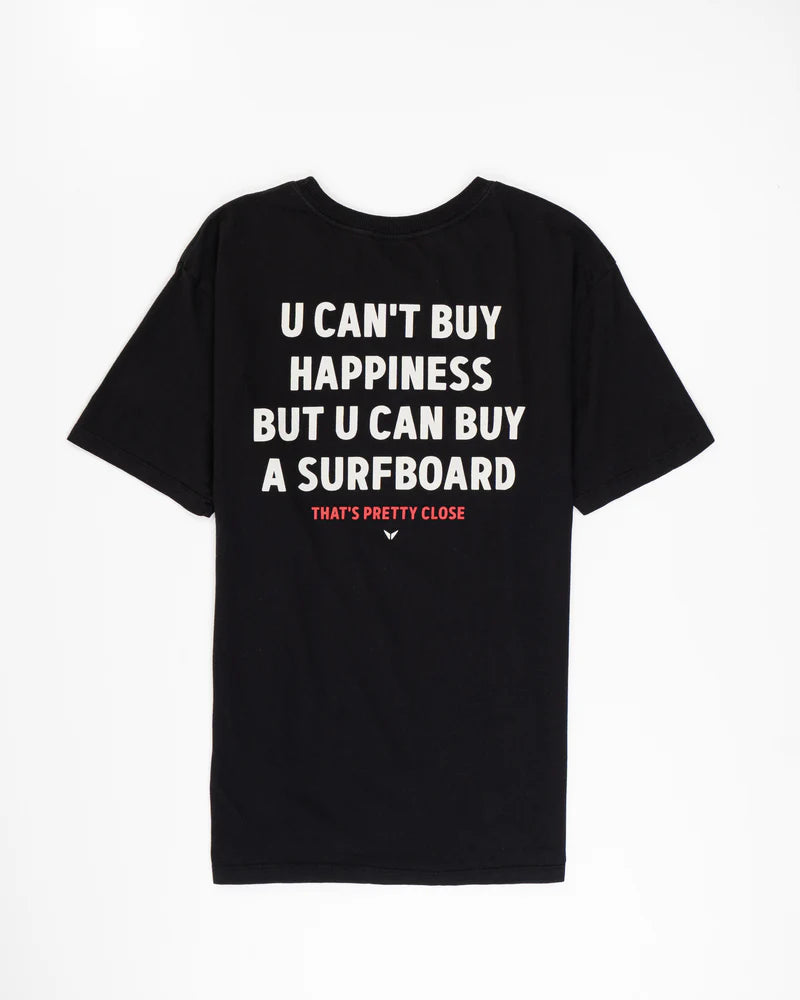Camiseta TVB Happy Surf Board Preta