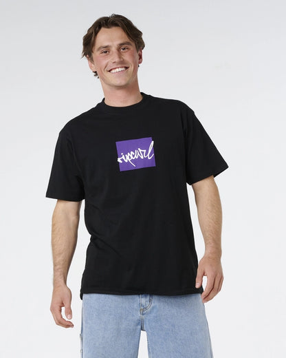 Camiseta Rip Curl Script Icon Preta