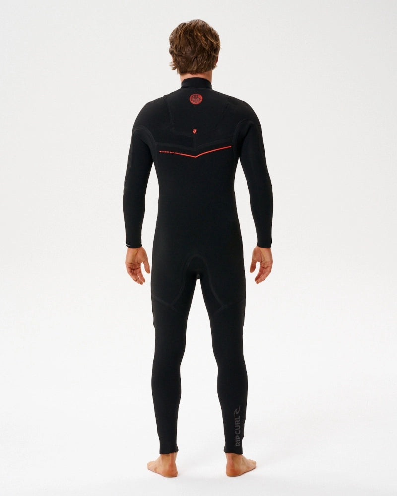 Long John Rip Curl Flashbomb Fusioin E7 Chest Zip Black 3/2 mm