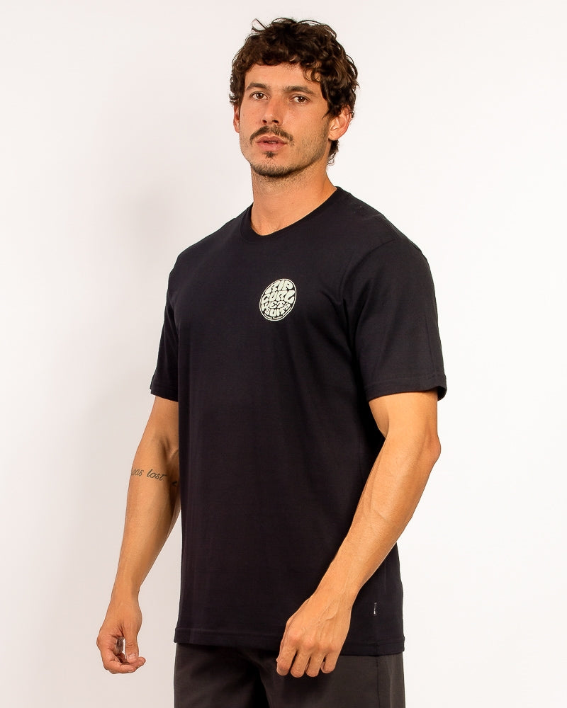 Camiseta Rip Curl Wettie Logo Tee Black