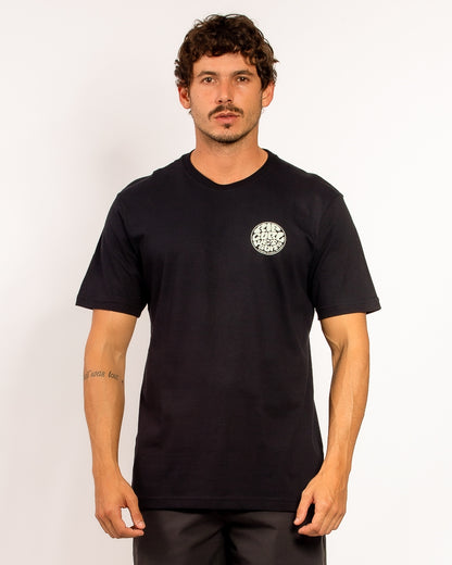 Camiseta Rip Curl Wettie Logo Tee Black