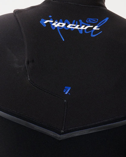 Long John Rip Curl E-Bomb E7 Zip Free Black/Blue 3.2 mm