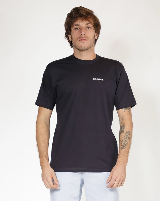 Camiseta Rip Curl Brand Icon Washed Black