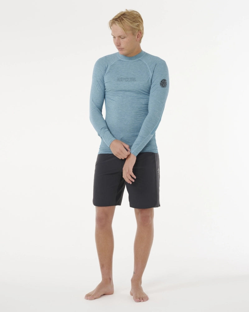 Camiseta De Lycra Rip Curl Dawn Patrol UPF Performance Storm Blue