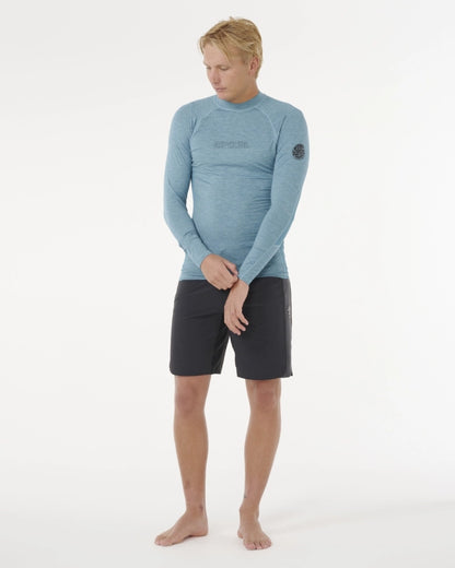 Camiseta De Lycra Rip Curl Dawn Patrol UPF Performance Storm Blue