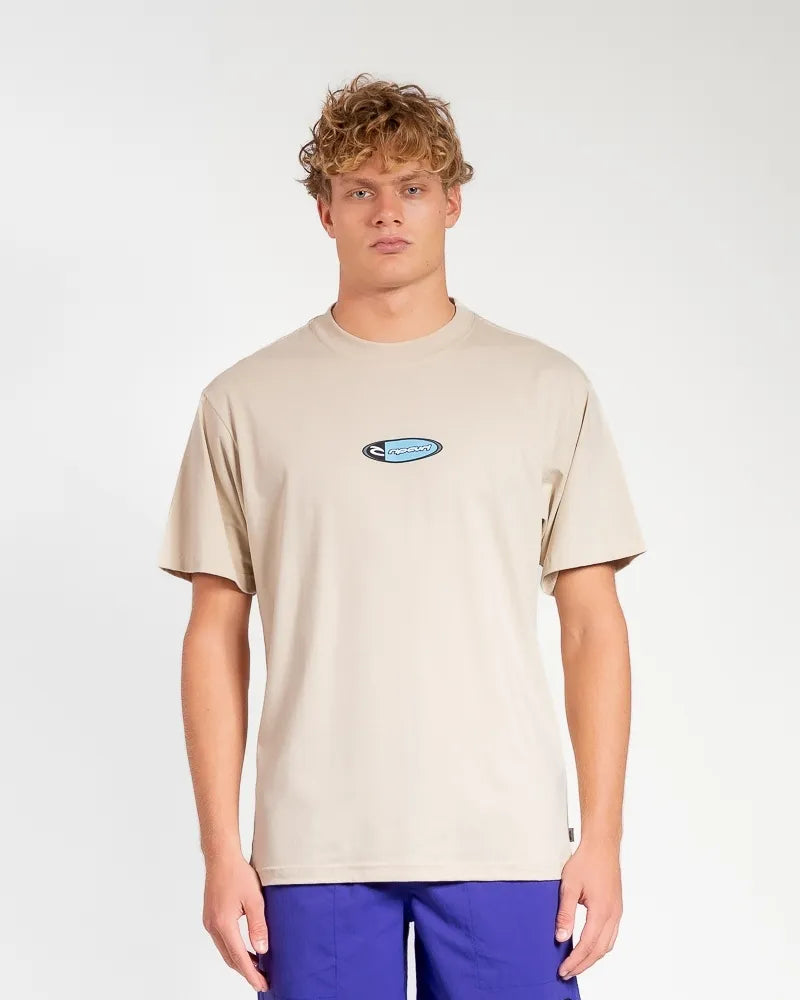 Camiseta Rip Curl archive supercomp hog Vintage White