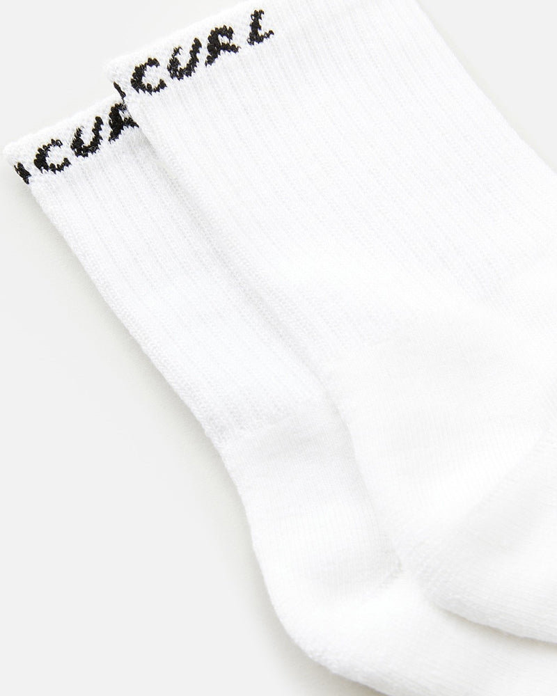 Meia Rip Curl Corp Crew Sock 5 Pares White