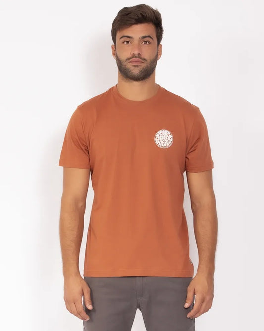 Camiseta Rip Curl Wettie Logo Big Orange Amber