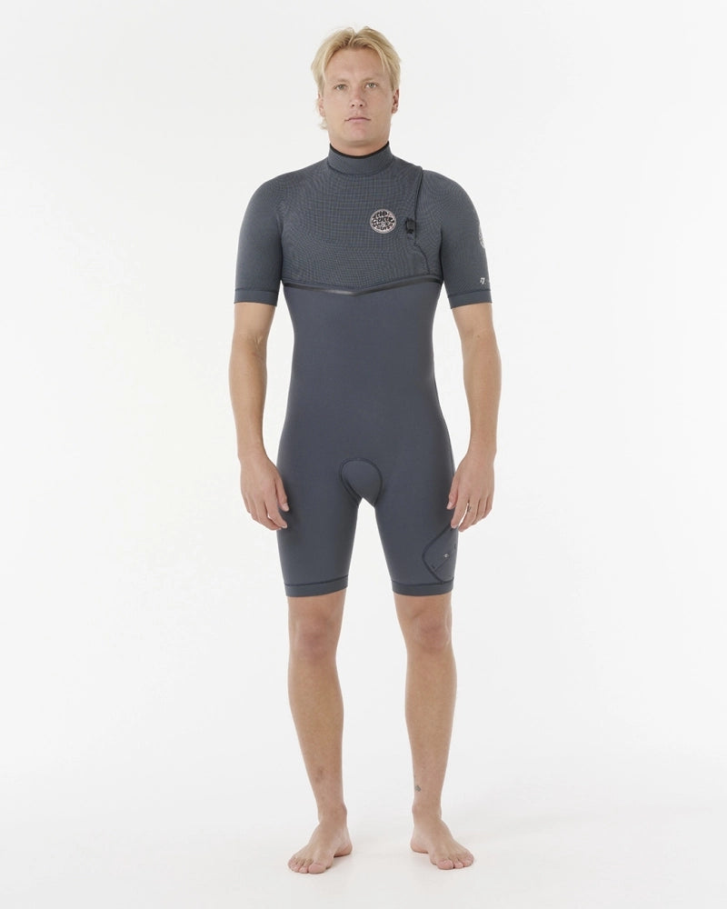 Short John Rip Curl Manga Curta E-Bomb 2/2mm Zip Free