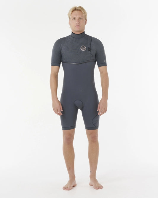 Short John Rip Curl Manga Curta E-Bomb 2/2mm Zip Free