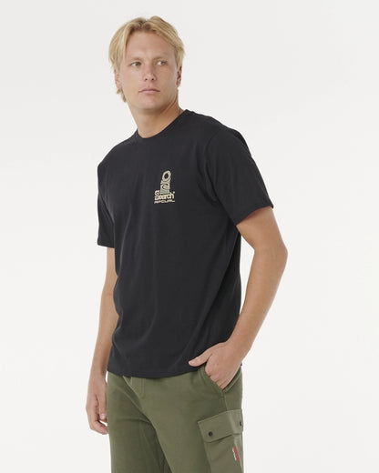 Camiseta Rip Curl The Search Lofi Black/Camo