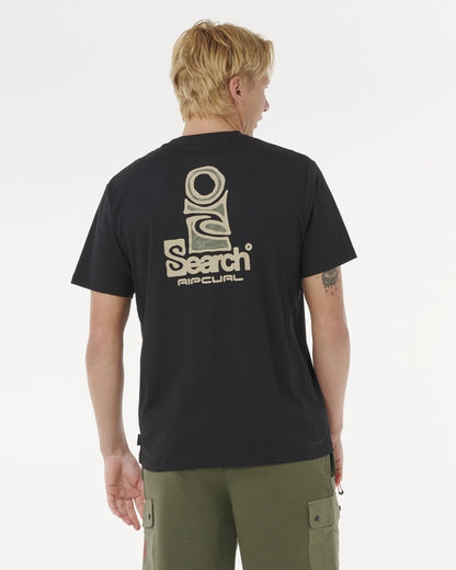 Camiseta Rip Curl The Search Lofi Black/Camo