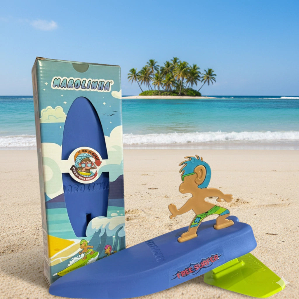 O Marolinha Mini surfista de brinquedo Caquito
