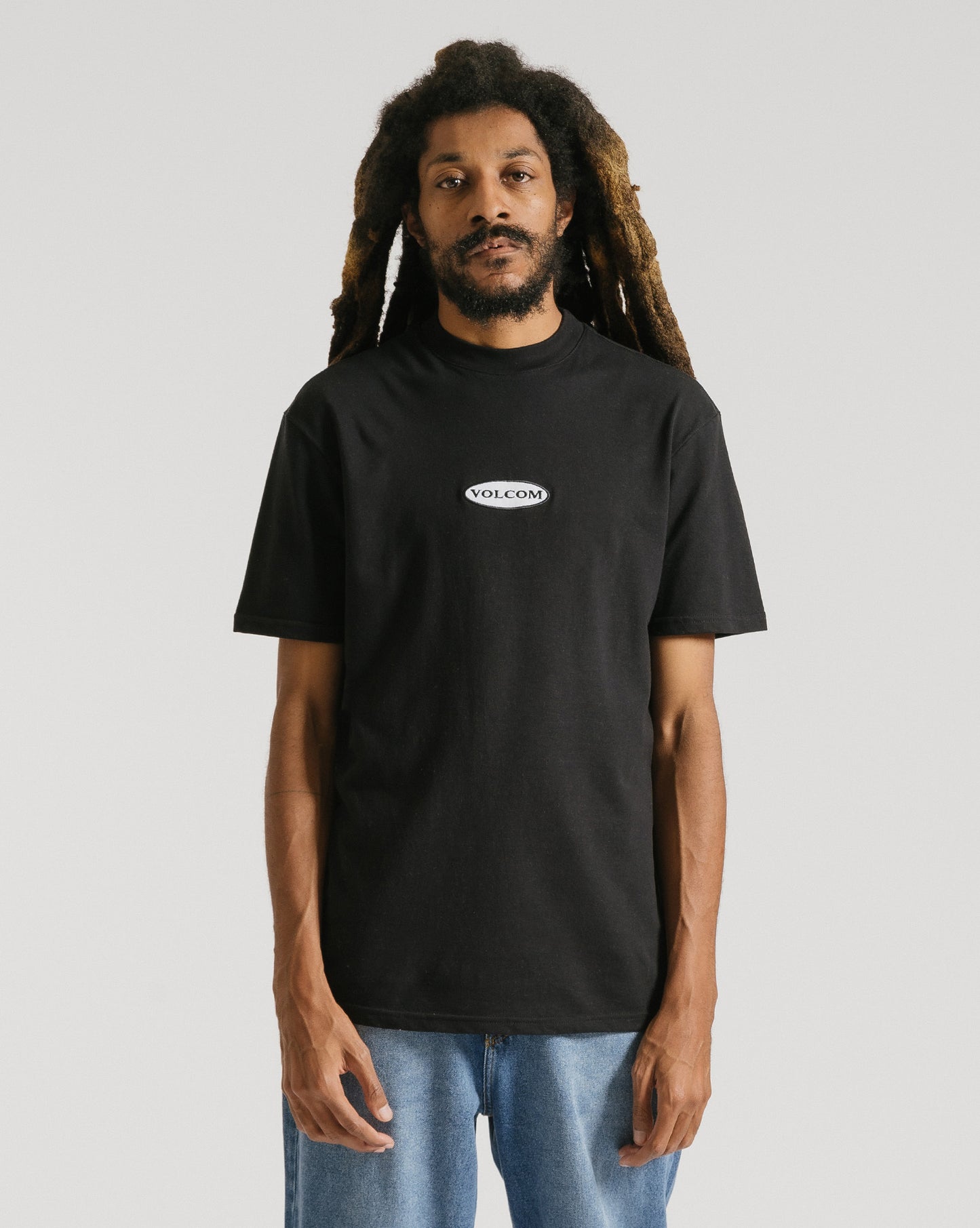 Camiseta Volcom MC Ringer Time Preto