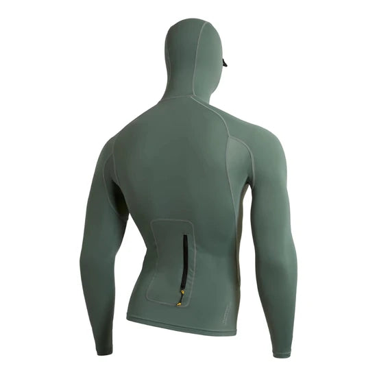 Lycra Florence com Capuz Utility Pocket Salvia Escuro