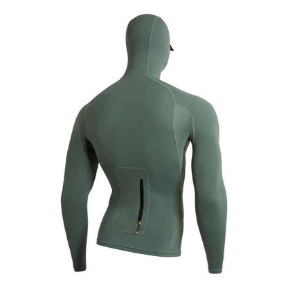 Lycra Florence com Capuz Utility Pocket Salvia Escuro