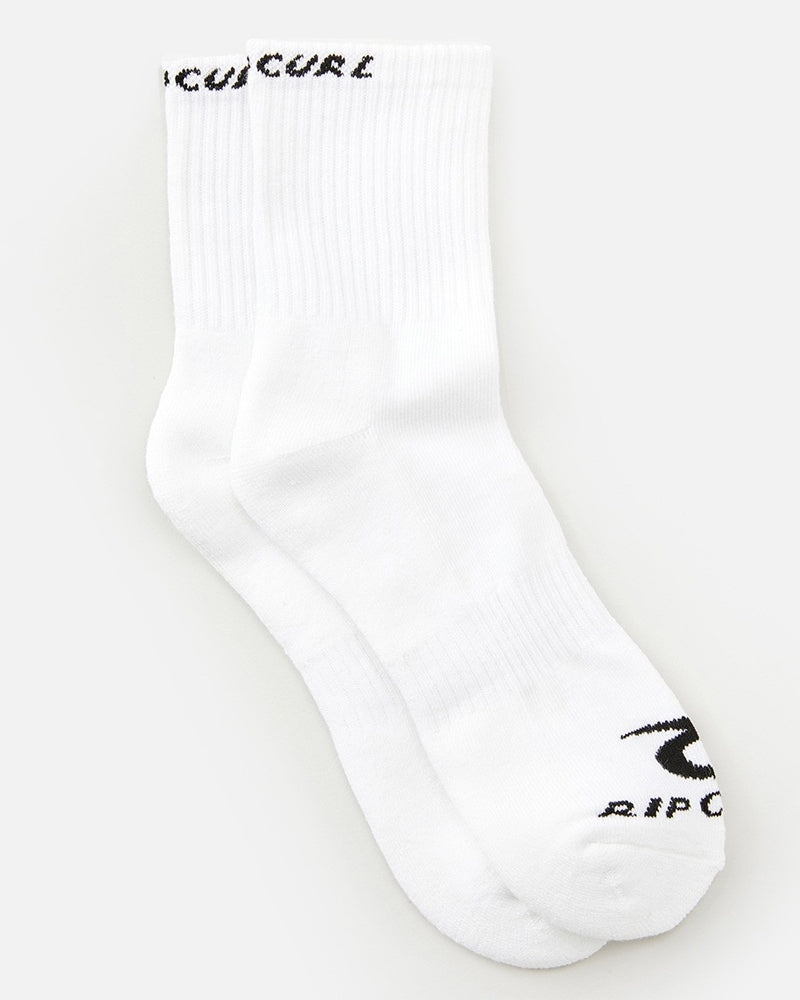 Meia Rip Curl Corp Crew Sock 5 Pares White