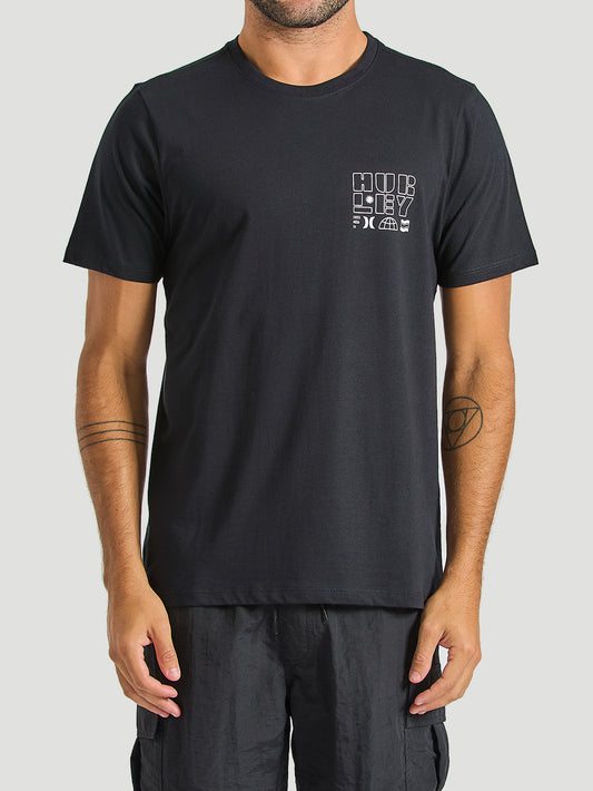 Camiseta Hurley Silk Stamp Preto