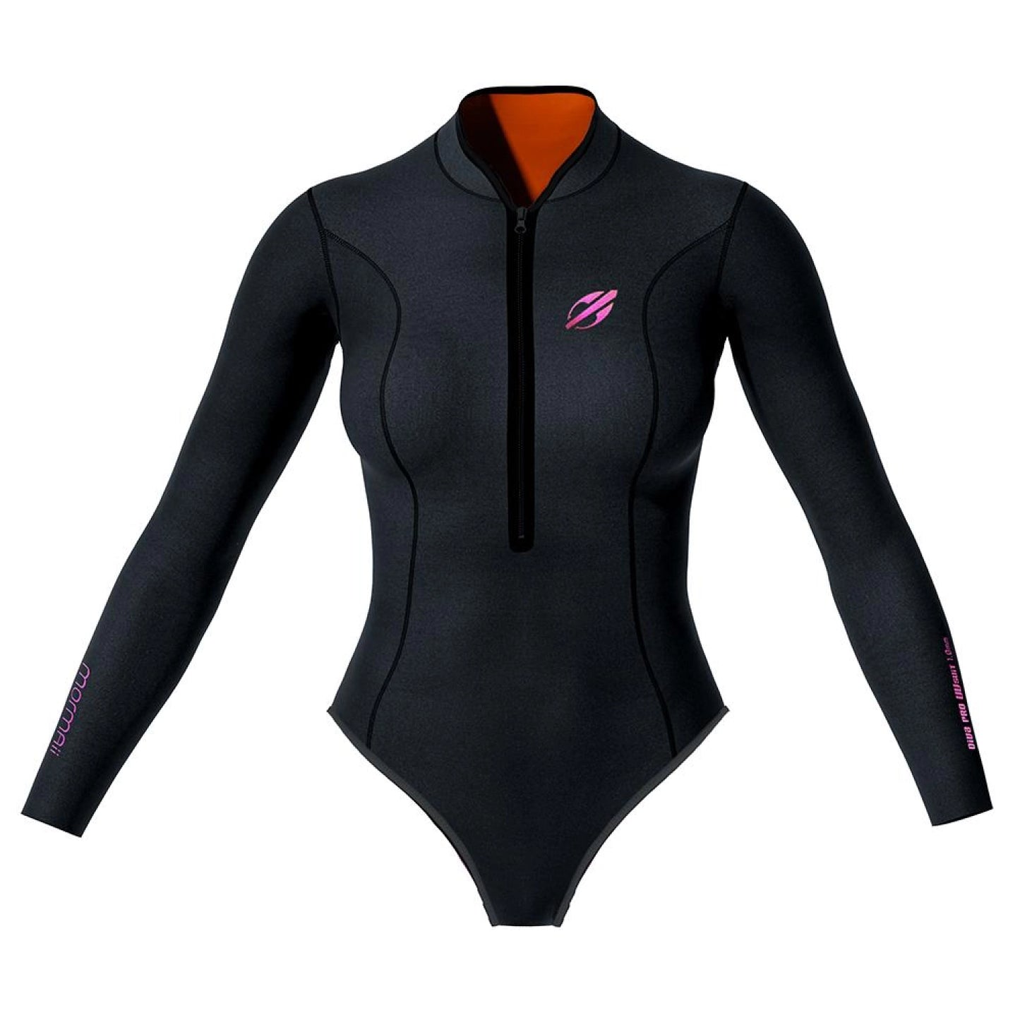 Short John Mormaii manga longa frontzip 1mm feminino diva pro uv-suit surf