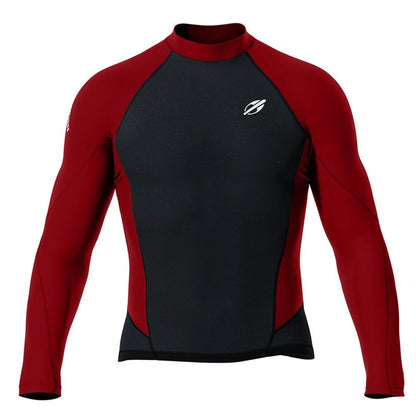 Jaqueta Mormaii manga longa masculino extraline surf Preto/Bordo