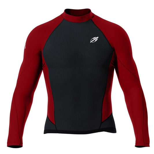 Jaqueta Mormaii manga longa masculino extraline surf Preto/Bordo