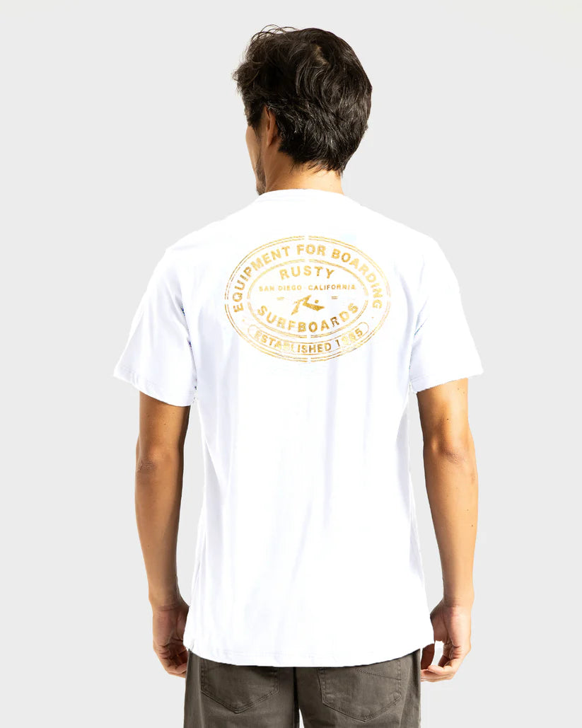 Camiseta Rusty Mc Postmark Branca