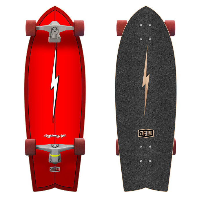 Simulador de Surf Surfeeling - Lightning Bolt - RED