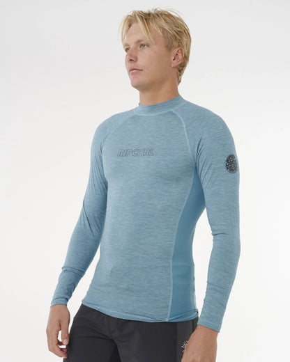 Camiseta De Lycra Rip Curl Dawn Patrol UPF Performance Storm Blue