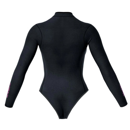 Short John Mormaii manga longa frontzip 1mm feminino diva pro uv-suit surf