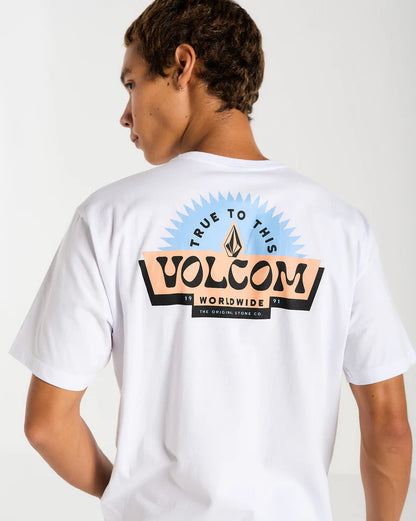 Camiseta Volcom Mc Shaped UP Branco