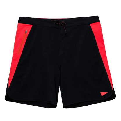 Bermuda Florence Burgee Preto/vermelho