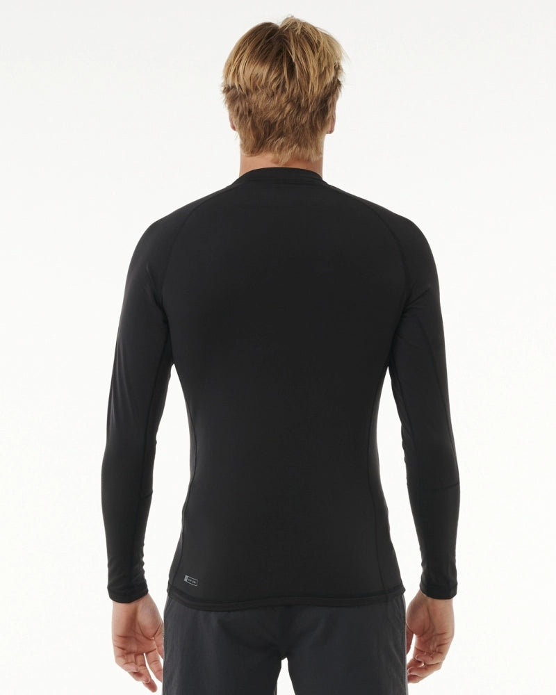 Camiseta De Lycra Rip Curl Manga Longa Icons UPF Brushed Black