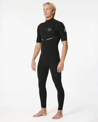 Long John Rip Curl E-Bomb E7 Zip Free Black Manga Curta