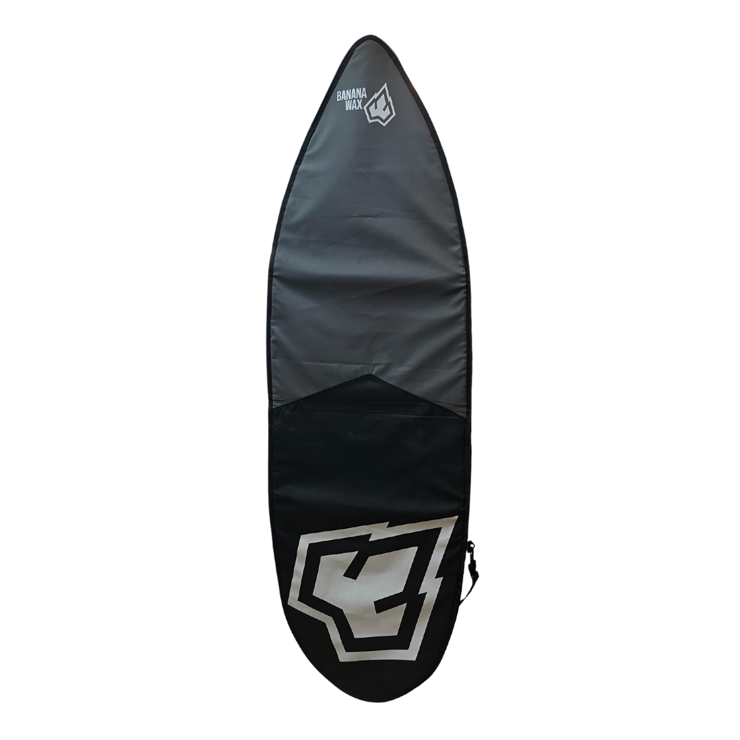 Capa Banana Wax Refletiva Shortboard Preto/Cinza