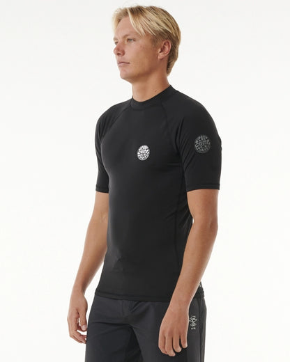 Camiseta De Lycra Rip Curl Icons UPF Brushed Black