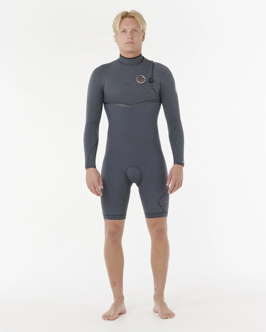 Short John Rip Curl Manga Longa E-Bomb 2/2mm Zip Free