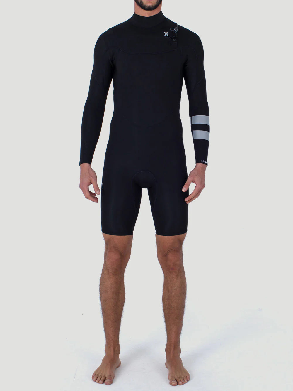 Short John Hurley ML Advantage Plus 2/2mm Springsuit Preto/Cinza