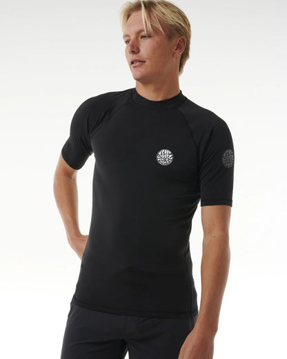 Camiseta De Lycra Rip Curl Icons UPF Brushed Black