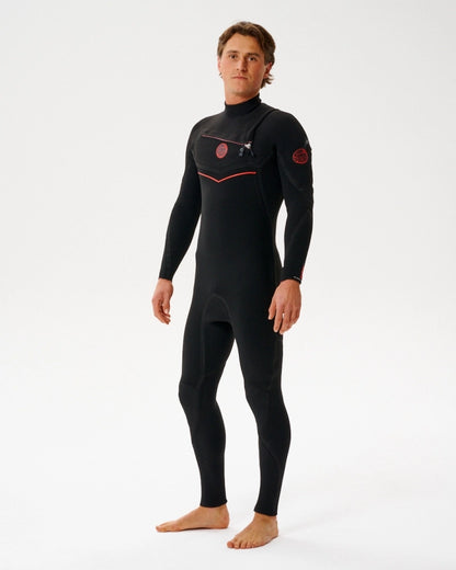 Long John Rip Curl Flashbomb Fusioin E7 Chest Zip Black 3/2 mm