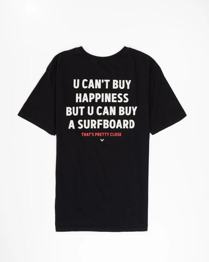 Camiseta TVB Happy Surf Board Preta