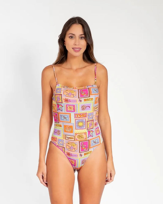 Maiô Rip Curl De Lycra Beach Party Multico