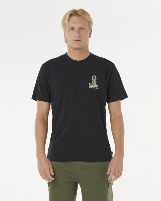 Camiseta Rip Curl The Search Lofi Black/Camo