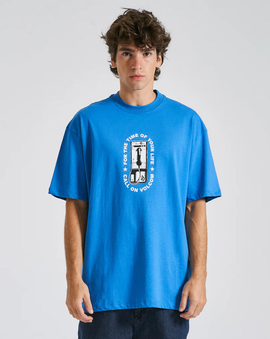 Camiseta Volcom Comfort Time Of Your Life Azul