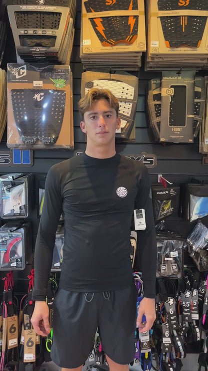 Lycra Surf Uv Rip Curl Icons Upf Brushed Preta